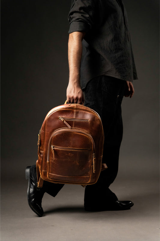 Swallow Leather Backpack – Smart, Stylish & Functional
